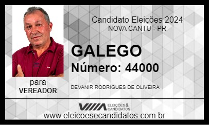 Candidato GALEGO 2024 - NOVA CANTU - Eleições