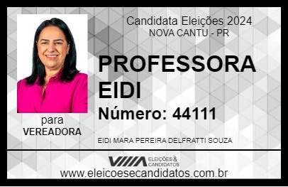 Candidato PROFESSORA EIDI 2024 - NOVA CANTU - Eleições