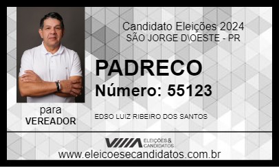 Candidato PADRECO 2024 - SÃO JORGE D\OESTE - Eleições