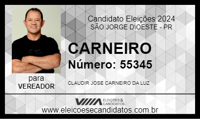 Candidato CARNEIRO 2024 - SÃO JORGE D\OESTE - Eleições