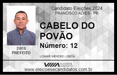 Candidato CABELO DO POVÃO 2024 - FRANCISCO ALVES - Eleições