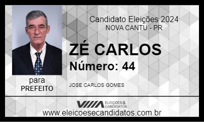 Candidato ZÉ CARLOS  2024 - NOVA CANTU - Eleições