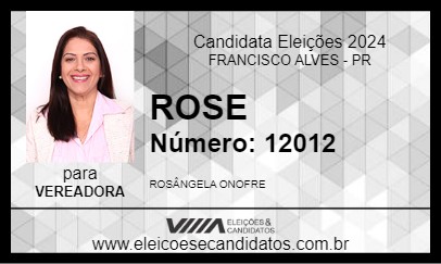 Candidato ROSE 2024 - FRANCISCO ALVES - Eleições