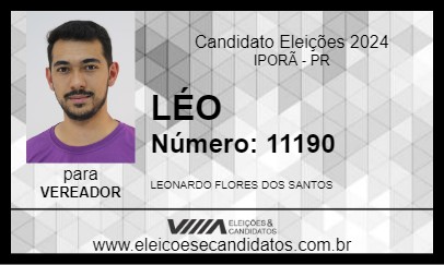 Candidato LÉO 2024 - IPORÃ - Eleições