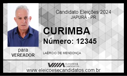 Candidato CURIMBA 2024 - JAPURÁ - Eleições