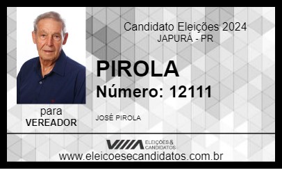 Candidato PIROLA  2024 - JAPURÁ - Eleições