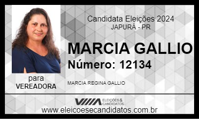 Candidato MARCIA GALLIO 2024 - JAPURÁ - Eleições