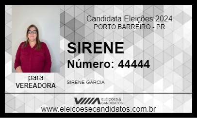 Candidato SIRENE 2024 - PORTO BARREIRO - Eleições