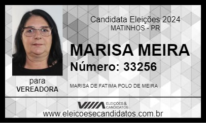 Candidato MARISA MEIRA 2024 - MATINHOS - Eleições