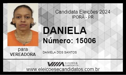 Candidato DANIELA 2024 - IPORÃ - Eleições