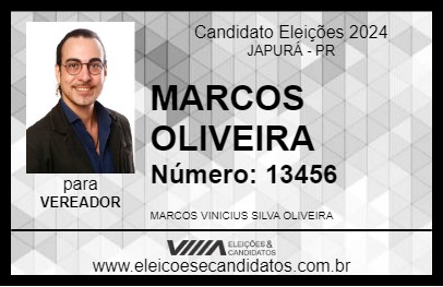 Candidato MARCOS OLIVEIRA 2024 - JAPURÁ - Eleições