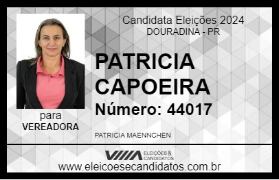 Candidato PATRICIA CAPOEIRA 2024 - DOURADINA - Eleições