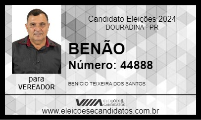 Candidato BENÃO 2024 - DOURADINA - Eleições