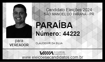 Candidato PARAÍBA 2024 - SÃO MANOEL DO PARANÁ - Eleições