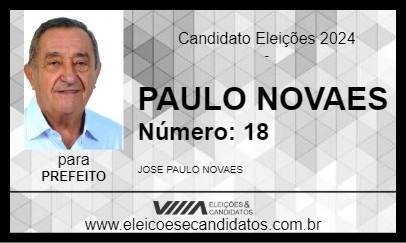 Candidato PAULO NOVAES 2024 - GOIOERÊ - Eleições