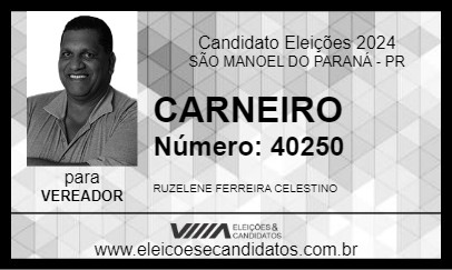 Candidato CARNEIRO 2024 - SÃO MANOEL DO PARANÁ - Eleições