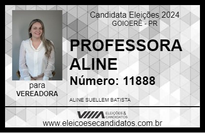 Candidato PROFESSORA ALINE  2024 - GOIOERÊ - Eleições