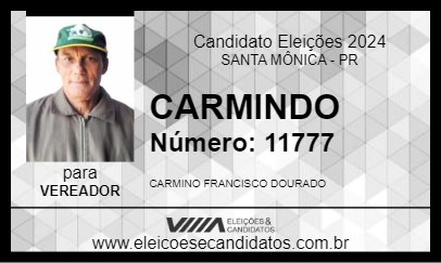 Candidato CARMINDO 2024 - SANTA MÔNICA - Eleições