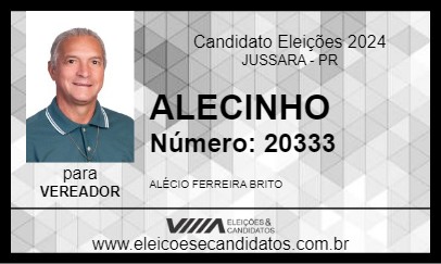 Candidato ALECINHO 2024 - JUSSARA - Eleições