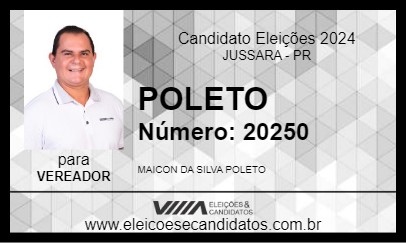 Candidato POLETO 2024 - JUSSARA - Eleições