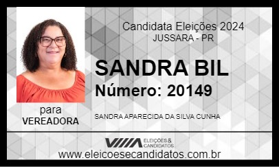 Candidato SANDRA BIL 2024 - JUSSARA - Eleições