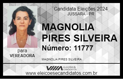 Candidato MAGNOLIA PIRES  SILVEIRA  2024 - JUSSARA - Eleições