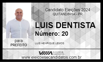 Candidato LUIS DENTISTA 2024 - QUITANDINHA - Eleições