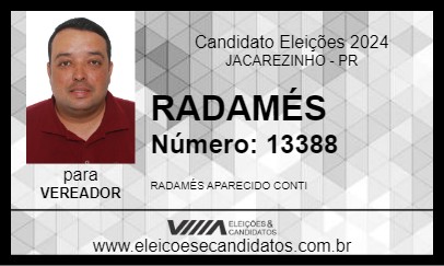 Candidato RADAMÉS 2024 - JACAREZINHO - Eleições