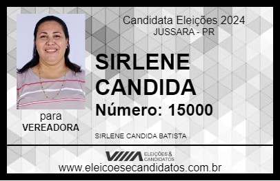 Candidato SIRLENE CANDIDA 2024 - JUSSARA - Eleições