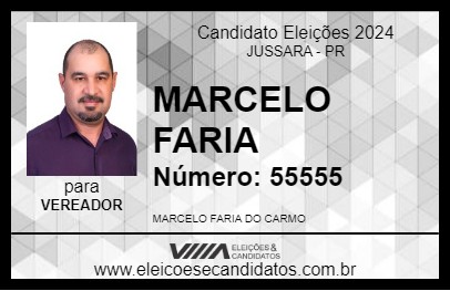 Candidato MARCELO FARIA  2024 - JUSSARA - Eleições