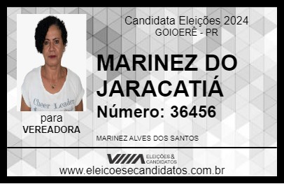 Candidato MARINEZ DO JARACATIÁ 2024 - GOIOERÊ - Eleições