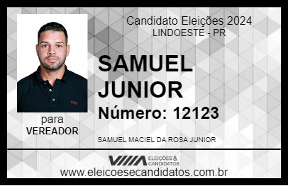 Candidato SAMUEL JUNIOR  2024 - LINDOESTE - Eleições