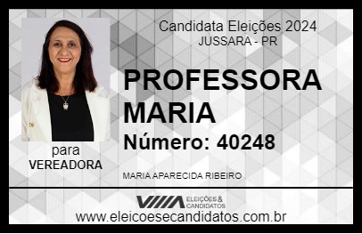 Candidato PROFESSORA MARIA  2024 - JUSSARA - Eleições