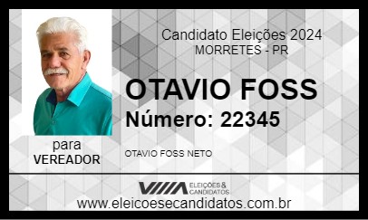 Candidato OTAVIO FOSS 2024 - MORRETES - Eleições