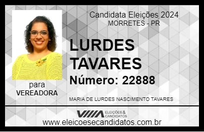 Candidato LOURDES TAVARES 2024 - MORRETES - Eleições