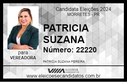 Candidato PATRICIA SUZANA 2024 - MORRETES - Eleições