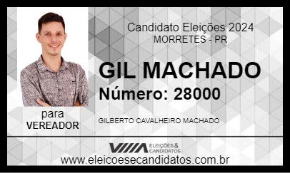 Candidato GIL MACHADO 2024 - MORRETES - Eleições