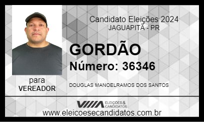 Candidato GORDÃO 2024 - JAGUAPITÃ - Eleições