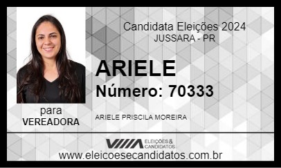 Candidato ARIELE 2024 - JUSSARA - Eleições