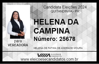 Candidato HELENA DA CAMPINA 2024 - QUITANDINHA - Eleições