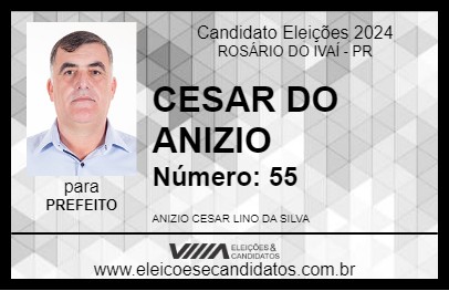 Candidato CESAR DO ANIZIO 2024 - ROSÁRIO DO IVAÍ - Eleições