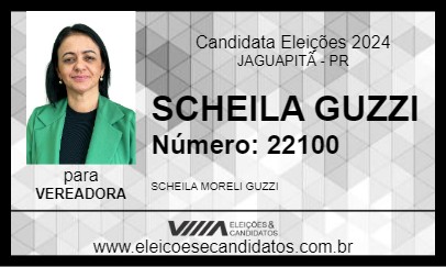 Candidato PROFESSORA SCHEILA GUZZI 2024 - JAGUAPITÃ - Eleições