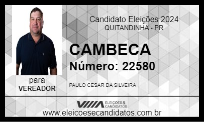 Candidato CAMBECA 2024 - QUITANDINHA - Eleições