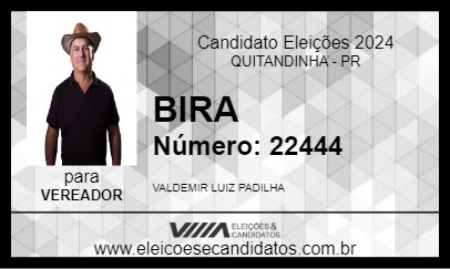 Candidato BIRA 2024 - QUITANDINHA - Eleições