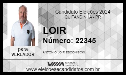 Candidato LOIR 2024 - QUITANDINHA - Eleições