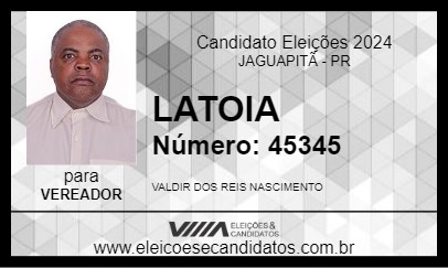 Candidato LATOIA 2024 - JAGUAPITÃ - Eleições