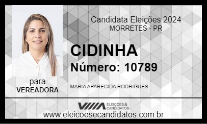 Candidato CIDINHA 2024 - MORRETES - Eleições