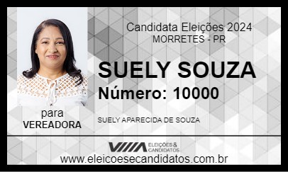 Candidato SUELY SOUZA 2024 - MORRETES - Eleições