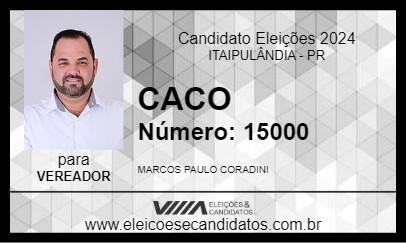 Candidato CACO 2024 - ITAIPULÂNDIA - Eleições