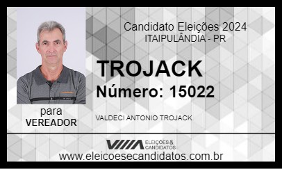 Candidato TROJACK 2024 - ITAIPULÂNDIA - Eleições